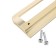 Furniture bracket RS1402, M/O = 96, Satin gold color