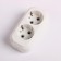 Smartbuy block, 2 sockets, 16 a, 3500 watts, with salary, white
