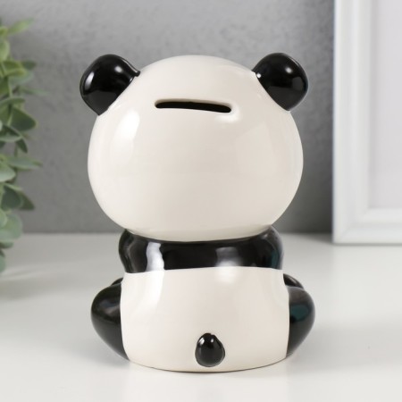 Piggy bank Ceramics "Surprised Panda" 11.4x10.5x13.8 cm-2