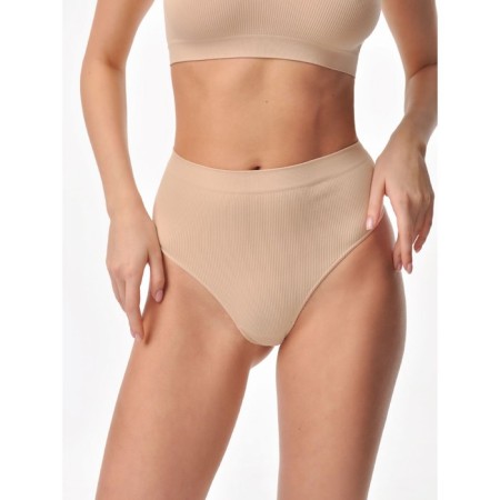 Women's thong cowards with a texture rubber Mirey String, size 46-48, bodily color-3