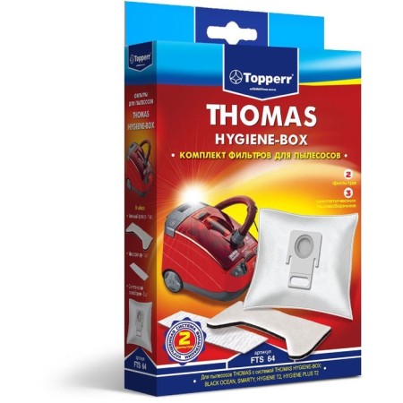 Topperr FTS 64 filter set for vacuum cleaners Thomas Hygienne-Box, 5 pcs.-4