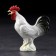 Souvenir "Rooster", 12 cm, handmade, porcelain