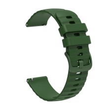 Watch strap, 22 mm, silicone, green