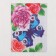 Canvas for embroidery with a cross "Butterfly in flowers", 20x15 cm