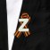 Wooden icon with ribbon "z"