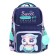 School backpack 37x28x14, ergonomic back, Devente Smart 14l, Happy Owl, for girls, turquoise/purple