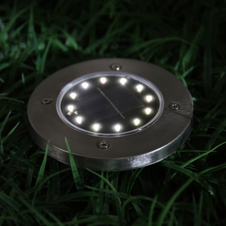 Sadovy lamp on the sunny battery, 11.5 × 13 × 11.5 cm, 12 LED, glow warm white-1