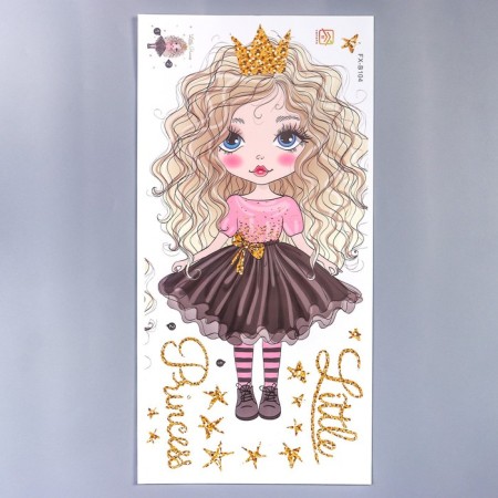 Stick plastic interior color "Baby in a black skirt" 30x60 cm-1