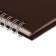 Planing UNSIDED 64 sheets on the crest Velvet, hard cover, artificial leather, block 70 g/m2, brown