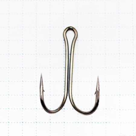 The hook KOI Short Double Hook, size 10 int, BN color, double, 10 pcs.