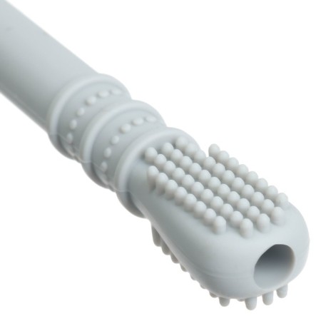 Silicone, speech therapy rejector, gray color, mum & baby-5