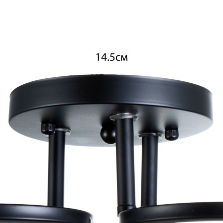 Iris chandelier 3he27 40w Black 42x42x23 cm Bayerlux-7