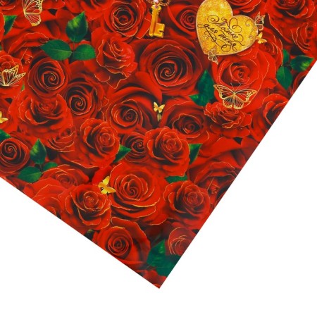 Paper Packer Glossy "Roses for you" 70 x 100 cm-2