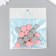 Beads for creativity wood "flat circle" set of 20 pcs pink, gray 0.4x1.5x1.5 cm