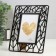 Photo frame plastic 10x15 cm "leaves" black 18x23 cm