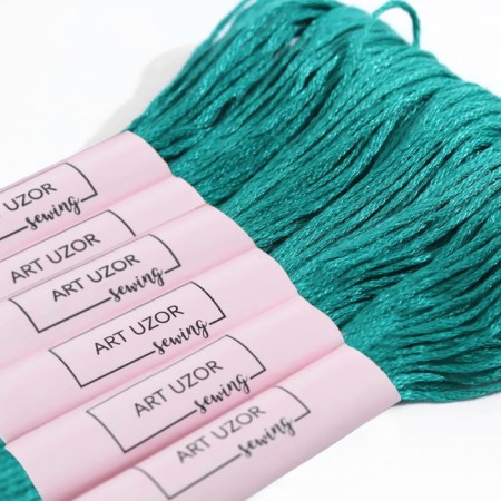 Muline threads, 8 ± 1 m, mint color No. 3812-2