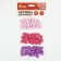 Beads for creativity "Heart", 10 mm, 30 grams, light pink, pink, purple
