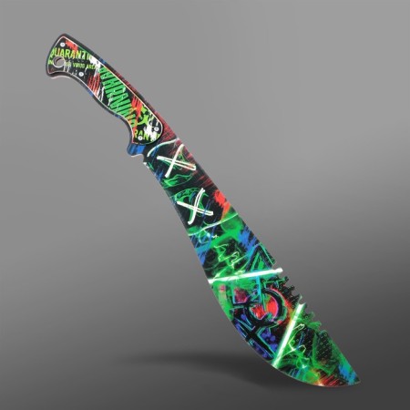Wooden knife machete "graffiti", length 43 cm-3
