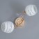 Rafael chandelier 2x60W E27 gold 48x16x22.5cm