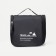 Cosmetic bag, a lightning department, with a handle, with a hook, black color