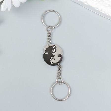 Breek Metal 2V1 "Yin -Yang - Two kittens" 7x2 cm-1