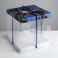 Cake box, confectionery packaging, Present for You, 30 x 30 cm