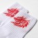 Socks "Dragon", white/red color, size 25