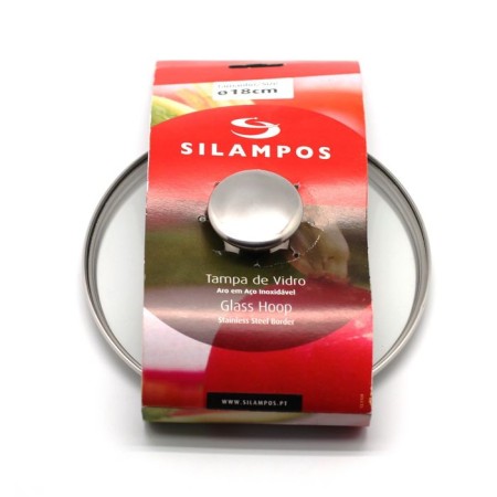 Silampos pan cover, glass, 18 cm