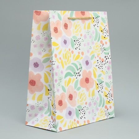 Gift package, packaging, "flowers" 32 x 26 x 12 cm-2