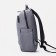 Male backpack on lightning, rise, external pocket, gray color