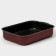 The baking sheet is "hostess", 19 × 25 cm, h = 6 cm, anti -stick coating, burgundy color