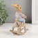 Polystone souvenir "Bunny on a rocking rod-rod" 9.5x4x4x13 cm