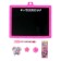 The board is magnetic double -sided, under the marker and chalk, sponge, chalk 3 pcs., Marker, magnets 2 pcs.