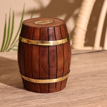Piggy bank "Barrel" 10x10x12 cm, mane