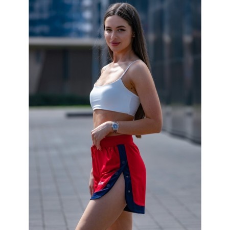 Women's shorts ise, size 48 cm, red color-9
