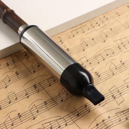 Flute Music Life 52 cm, with patterns, tonality b, bamboo, collapsible-4