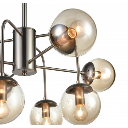 Verona chandelier, 8x40W E14, Nickel color-2