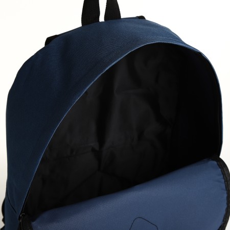 Youth backpack with lightning, external pocket, blue color-5