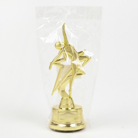 Award figure for the application of "man in flight", gold, plastic, 21.5 x 7.5 cm-8