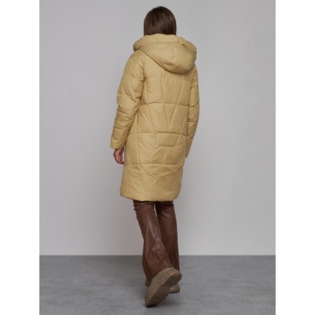 Coat insulated winter female, size 46, mustard color-20