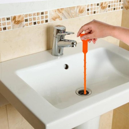 Hair capture in drains of pipe shares, 50 cm, color mix-1