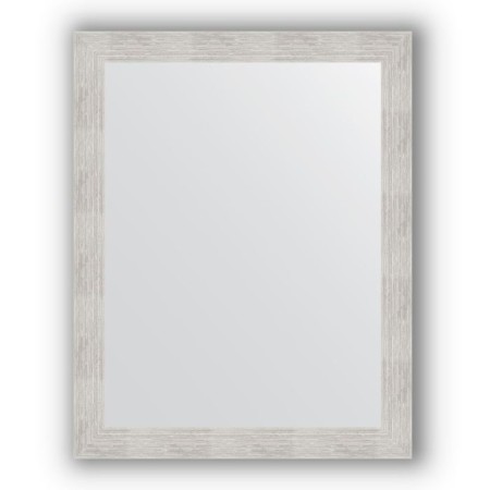 Mirror in the baguette frame - silver rain 70 mm, 76 x 96 cm, evoForm