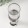 Ceramics candlestick, glass for 1 candle "Versailles" d = 7.5 cm silver 9.5x9.5x38.5 cm