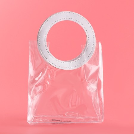 Gift package from PVC, white, 20 x 18 x 10 cm-2