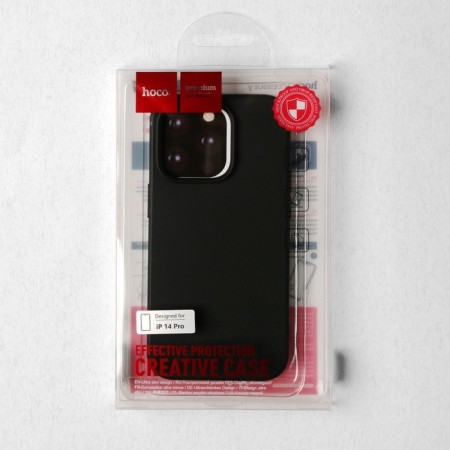 Hoco case for the iPhone 14 Pro, TPU, reinforced window under the camera, black-4