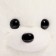 Soft toy "dog bishop", white color, 23 cm