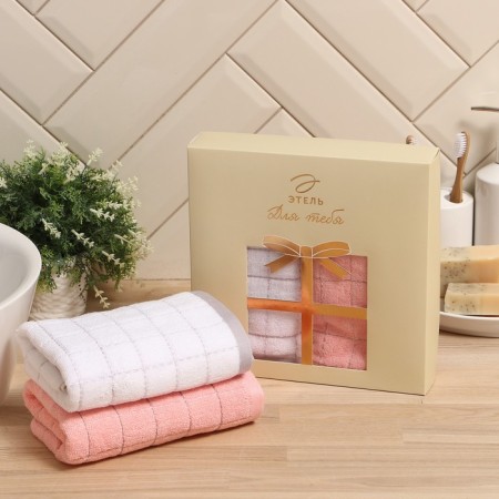 Set of towels Ethel Comfort (2pc x 34x70 cm) 100% cotton, 350 g/m2