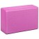 Yoga block, ribbed, 23 x 15 x 8 cm, 190 g, pink color