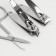 Manicure set, 6 items, in a case, pink