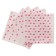 Napkins single -layer “hearts” pink 24x24 cm, set 20 pcs.